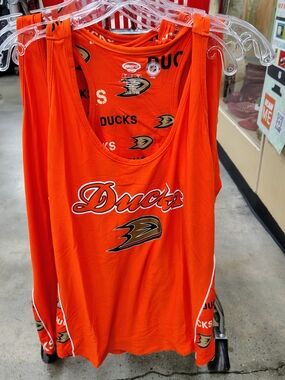 Anaheim Ducks Women's Orange Tank Top